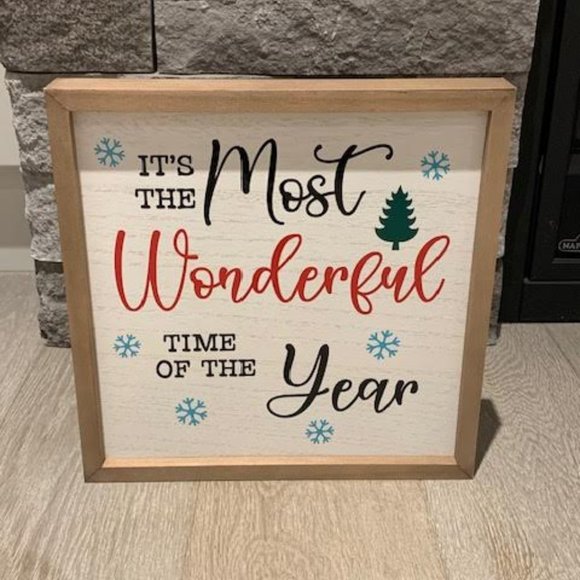 Wood decor Christmas sign - Picture 1 of 1